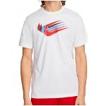 Nike Camiseta Hombre M NSW12MO SWOOSH TEE DN5243-100 - Talla Ropa: L Blanco