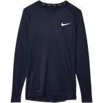 Camisetas interiores negras tallas grandes manga larga con cuello redondo con logo Nike Pro talla XXL para hombre 