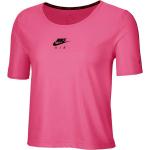 Camisetas rosas de poliester de manga corta rebajadas manga corta de punto Nike talla M para mujer 