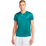 Camisetas deportivas verdes de poliester rebajadas con cuello redondo transpirables Nike Dri-Fit talla XL de materiales sostenibles para hombre 