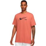 Camisetas deportivas naranja de poliester rebajadas Nike Dri-Fit talla S para hombre 