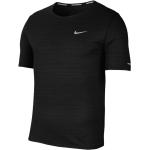Nike Dri Fit Miler Short Sleeve T-shirt Negro S / Regular Hombre