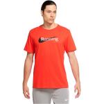 Camisetas deportivas rojas de poliester rebajadas Nike Dri-Fit talla S para hombre 