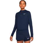 Tops deportivos azules de poliester rebajados transpirables Nike Dri-Fit talla XL para mujer 