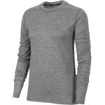 Camisetas grises de poliester de manga larga rebajadas Nike talla S de materiales sostenibles para mujer 