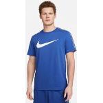 Camisetas deportivas azules Nike Repeat para hombre 