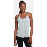 Camisetas grises de running sin mangas Nike Dri-Fit para mujer 