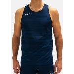 Camisetas azul marino de running sin mangas Nike para hombre 