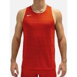 Camisetas rojas de running sin mangas Nike para hombre 