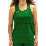 Camisetas verdes de running sin mangas Nike para mujer 