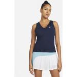 Camisetas deportivas azul marino sin mangas Nike para mujer 