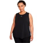 Camisetas deportivas negras de poliester rebajadas sin mangas transpirables con logo Nike Dri-Fit talla S para mujer 