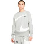 Nike M NSW Swoosh SBB Crew Sweatshirt, Mens, dk Grey Heather/White, XL