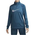 Camisetas deportivas azules Nike Swoosh talla S para mujer 