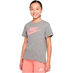 Nike Dptl Basic Futura Camiseta, Carbon Heather/Pink Salt, XL Unisex niños