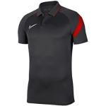 Nike Dri-Fit Academy Short Sleeve Polo, Hombre, Anthracite/University Red/White, L