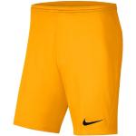 Pantalones cortos dorados de deporte infantiles con logo Nike Park para niño 