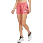 Shorts rosas de poliester con logo Nike Dri-Fit talla M para mujer 