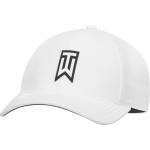 Gorras blancas de piel de golf  rebajadas Tiger Woods transpirables con logo talla L para mujer 