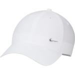 Gorras blancas de poliester Nike Swoosh 