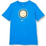 NIKE Inter B NK tee Evergreen Crest T-Shirt, Niños, Blue Spark, XS