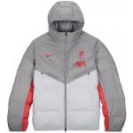 Anoraks grises rebajados Liverpool F.C. transpirables acolchados Nike para hombre 