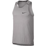 Camisetas deportivas grises de poliester con cuello redondo Nike Rise 365 talla L para hombre 