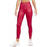 Leggings deportivos rojos de poliester rebajados Nike Dri-Fit talla XL para mujer 