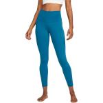 Leggings deportivos azules de poliester rebajados Nike Dri-Fit talla XS para mujer 