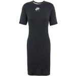 Vestidos negros de poliester de manga corta rebajados manga corta con cuello redondo de punto Nike talla XS para mujer 