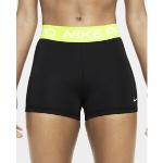 Pantalones cortos deportivos amarillos fluorescentes Nike Pro para mujer 
