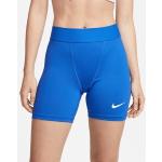Pantalones cortos deportivos azules Nike Pro para mujer 