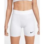 Pantalones cortos deportivos blancos Nike Pro para mujer 