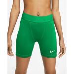 Pantalones cortos deportivos verdes Nike Pro para mujer 