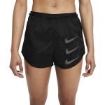 Shorts negros de piel de running rebajados Nike Tempo talla XS para mujer 