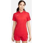 Camisetas deportivas rojas Nike Academy para mujer 
