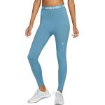 Pantalones azules de tejido de malla de fitness Nike Pro talla M para mujer 