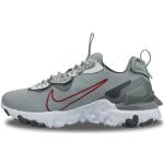 NIKE React Vision Hombre Running Trainers DM9460 Sneakers Zapatos (UK 7.5 US 8.5 EU 42, Light Smoke Grey University Red 002)