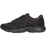 Zapatillas negras de goma de running Nike Revolution 4 talla 44,5 para hombre 