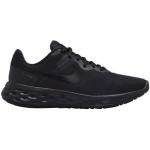 Zapatillas grises de goma de running rebajadas con cordones Nike Revolution 6 para mujer 