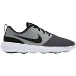 Zapatillas grises de goma con cordones rebajadas acolchadas Nike Roshe Run para mujer 