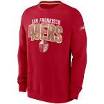 Nike SAN FRANCISCO 49ERS REWIND CLUB - Sudadera hombre university red/club gold