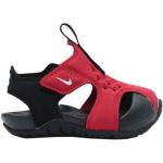 Sandalias planas rojas de goma rebajadas con velcro Nike talla 18,5 para bebé 