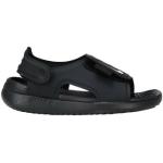 Sandalias planas negras de goma rebajadas con velcro Nike talla 32 infantiles 