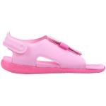 Sandalias planas rosas de goma rebajadas con velcro Nike talla 27 infantiles 