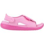 Sandalias planas rosas de goma rebajadas con velcro Nike talla 31 infantiles 