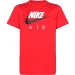 Camisetas deportivas rojas de algodón rebajadas manga corta con cuello redondo Nike Sportwear talla S para hombre 