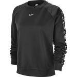 Ropa negra de poliester de fitness rebajada manga larga cuello redondo con logo Nike Sportwear talla XS para mujer 