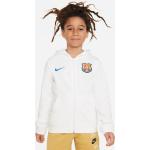 Sudaderas blancas con capucha infantiles Barcelona FC Nike para niño 