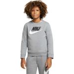 Sudaderas infantiles grises de poliester rebajadas con logo Nike Sportwear 